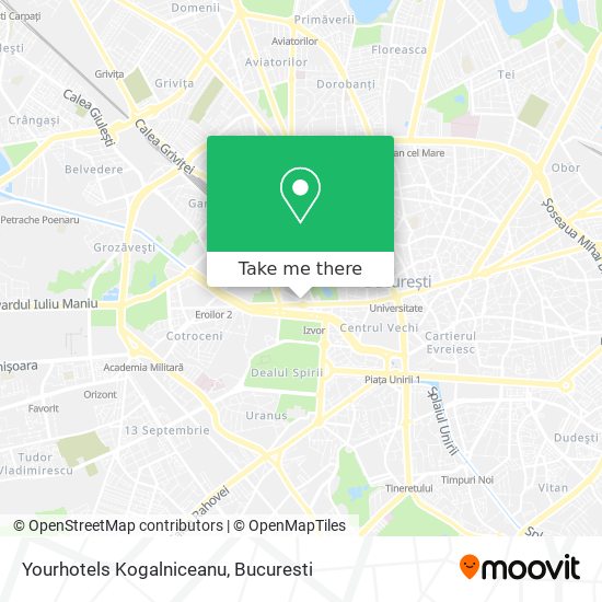 Yourhotels Kogalniceanu map