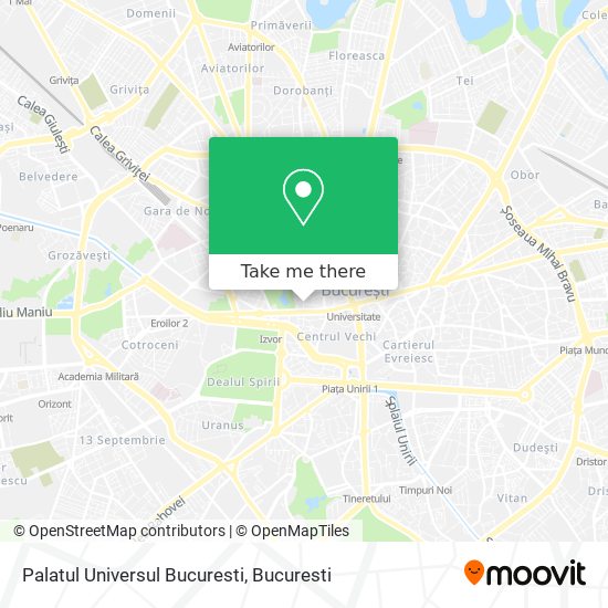 Palatul Universul Bucuresti map