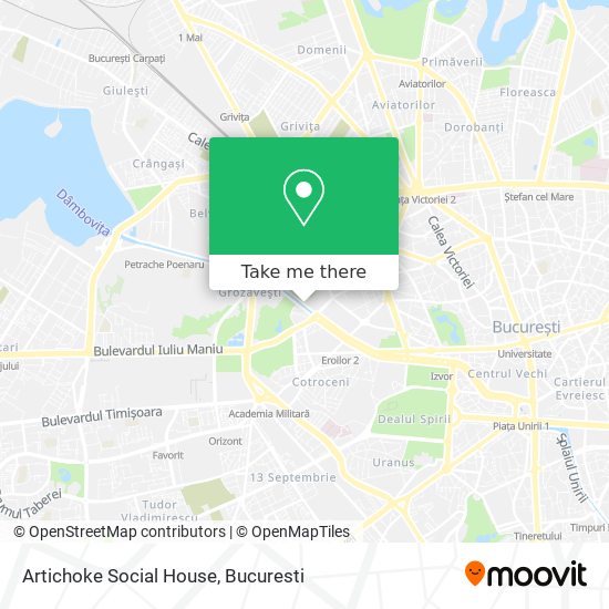 Artichoke Social House map