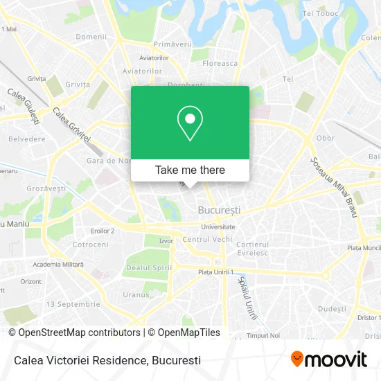 Calea Victoriei Residence map