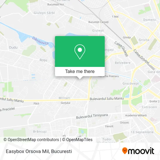 Easybox Orsova Mil map