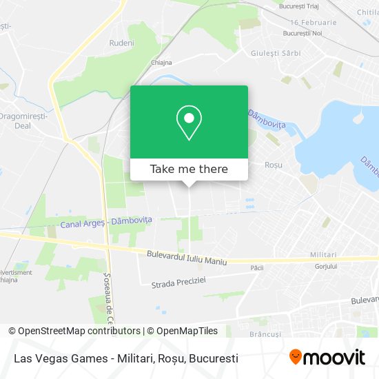 Las Vegas Games - Militari, Roșu map