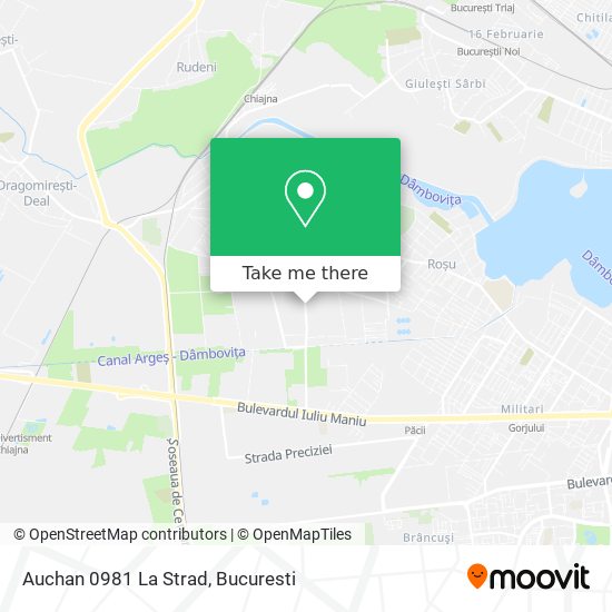 Auchan 0981 La Strad map