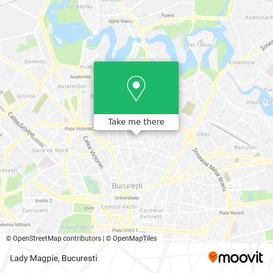 Lady Magpie map