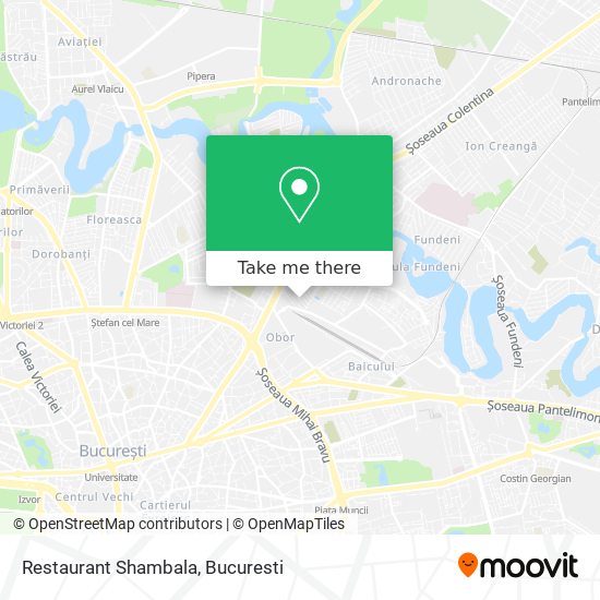 Restaurant Shambala map