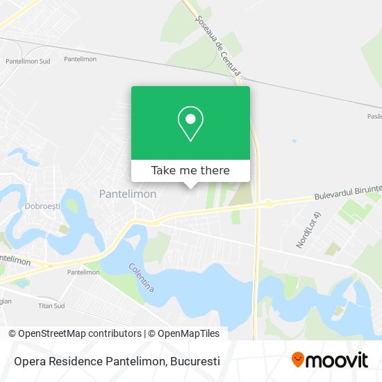 Opera Residence Pantelimon map