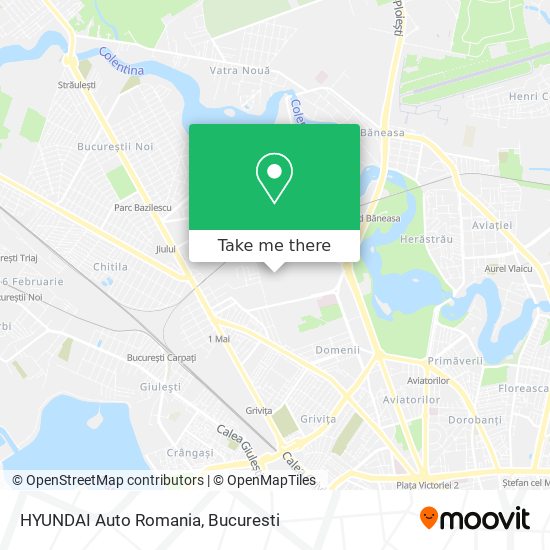 HYUNDAI Auto Romania map