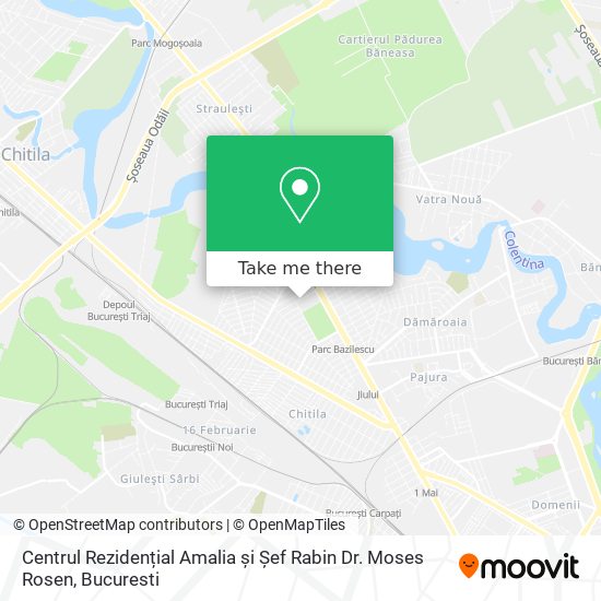 Centrul Rezidențial Amalia și Șef Rabin Dr. Moses Rosen map
