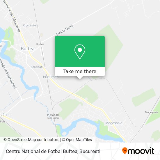 Centru National de Fotbal Buftea map