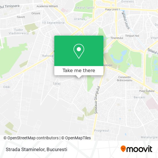 Strada Staminelor map