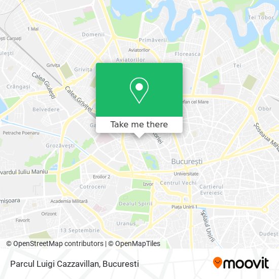 Parcul Luigi Cazzavillan map