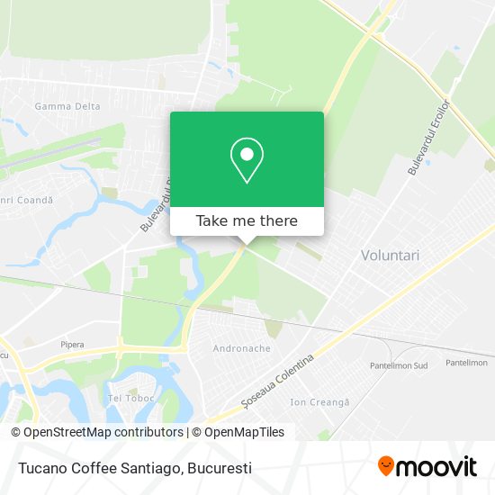 Tucano Coffee Santiago map