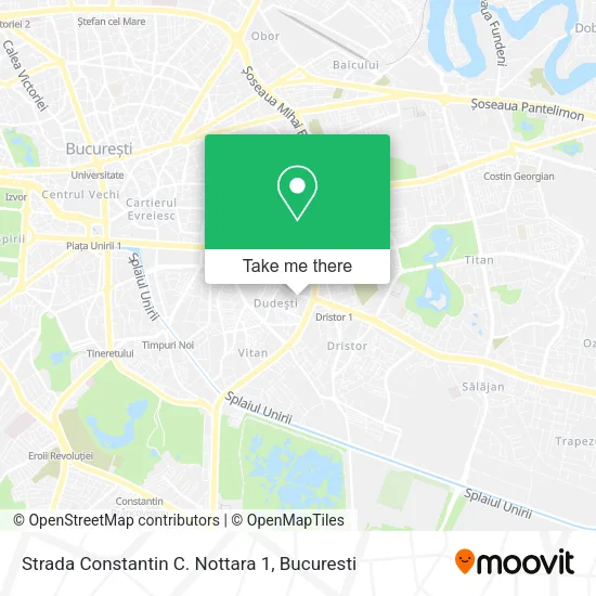 Strada Constantin C. Nottara 1 map