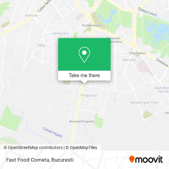 Fast Food Cometa map