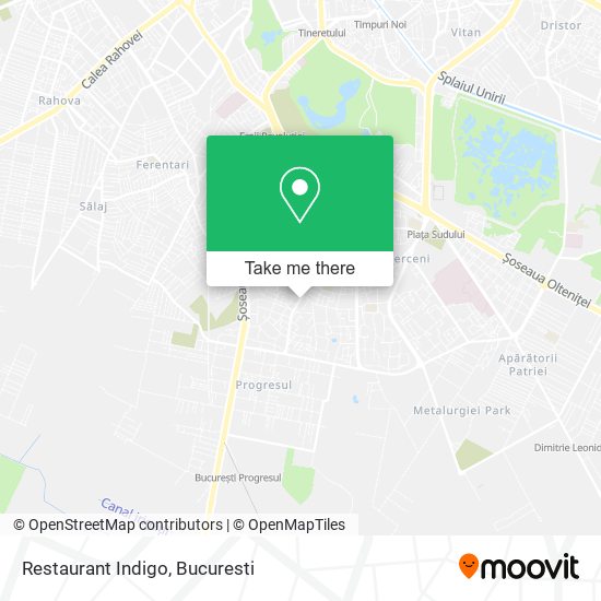 Restaurant Indigo map