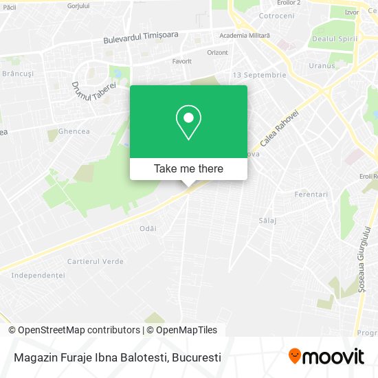 Magazin Furaje Ibna Balotesti map