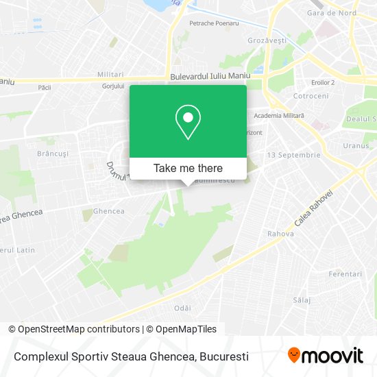 Complexul Sportiv Steaua Ghencea map