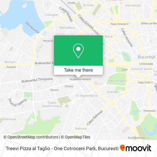 Treevi Pizza al Taglio - One Cotroceni Park map