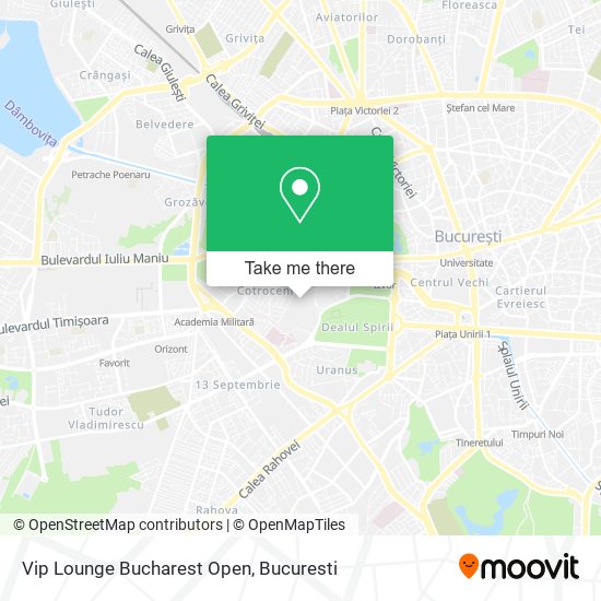 Vip Lounge Bucharest Open map