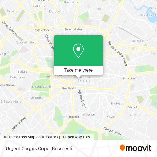 Urgent Cargus Copo map