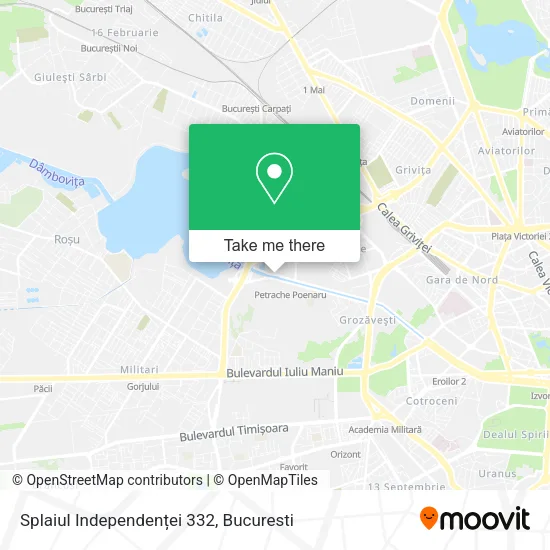 Splaiul Independenței 332 map