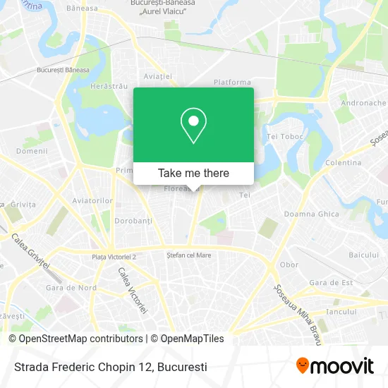Strada Frederic Chopin 12 map