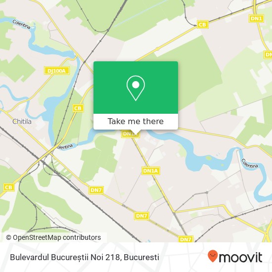 Bulevardul Bucureștii Noi 218 map