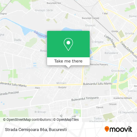 Strada Cernișoara 86a map