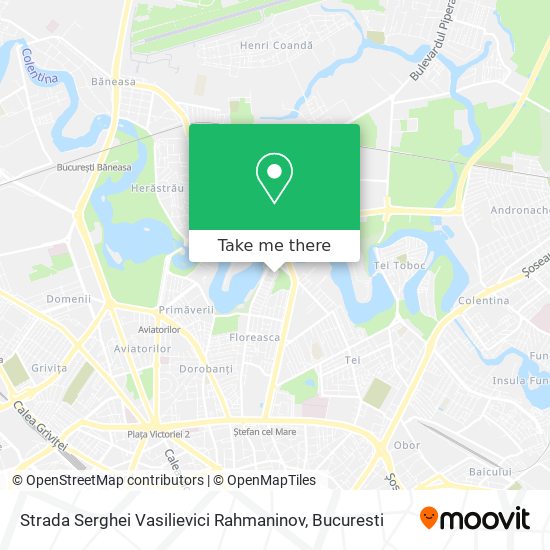 Strada Serghei Vasilievici Rahmaninov map