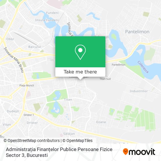 Administrația Finanțelor Publice Persoane Fizice Sector 3 map