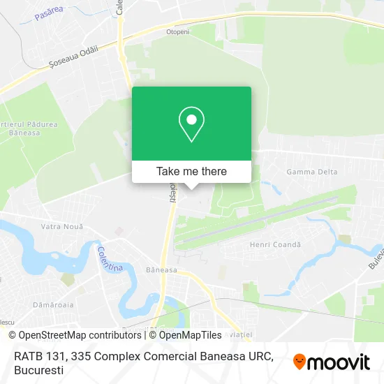 RATB 131, 335 Complex Comercial Baneasa URC map