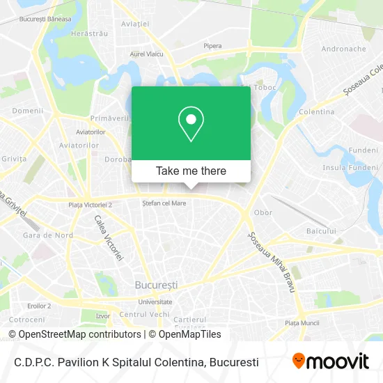C.D.P.C. Pavilion K Spitalul Colentina map
