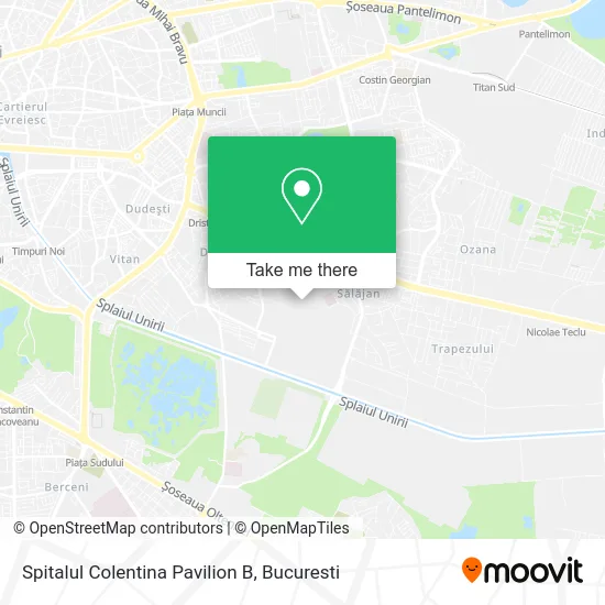 Spitalul Colentina Pavilion B map