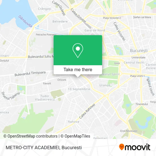 METRO-CITY ACADEMIEI map