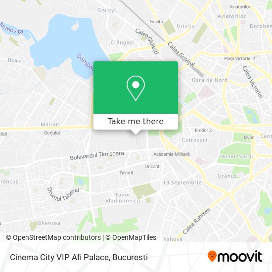 Cinema City VIP Afi Palace map