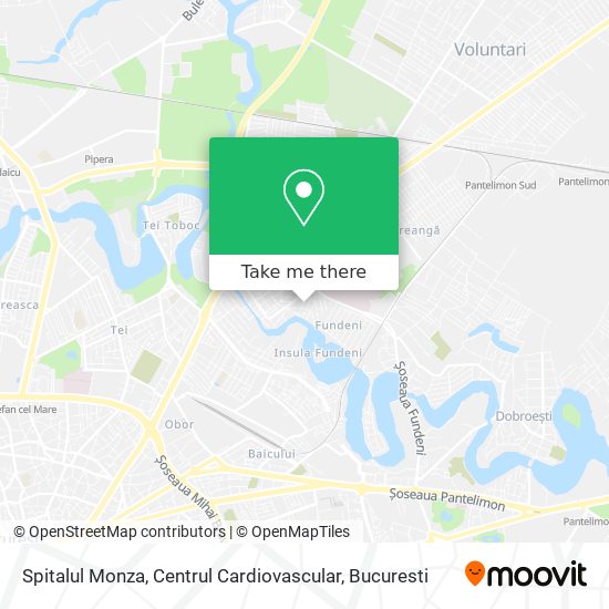 Spitalul Monza, Centrul Cardiovascular map