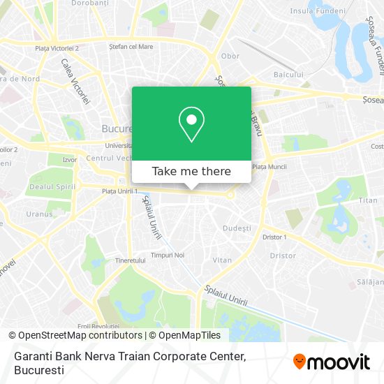 Garanti Bank Nerva Traian Corporate Center map