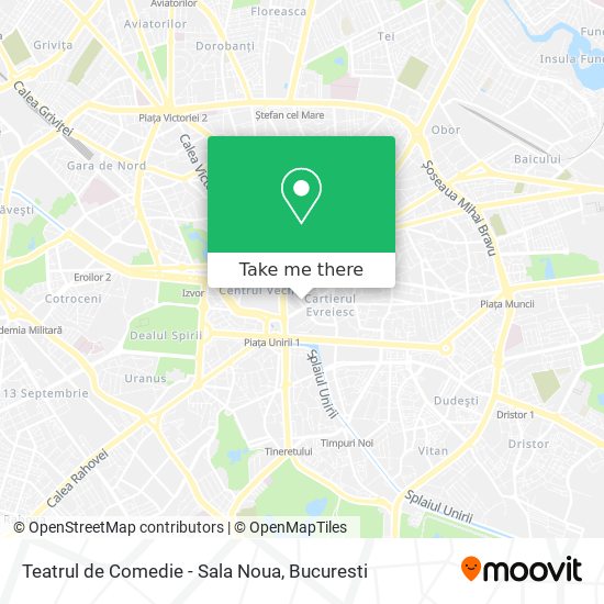 Teatrul de Comedie - Sala Noua map