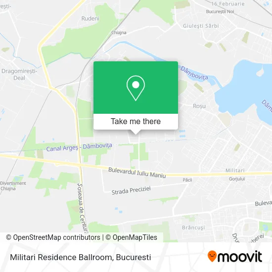 Militari Residence Ballroom map