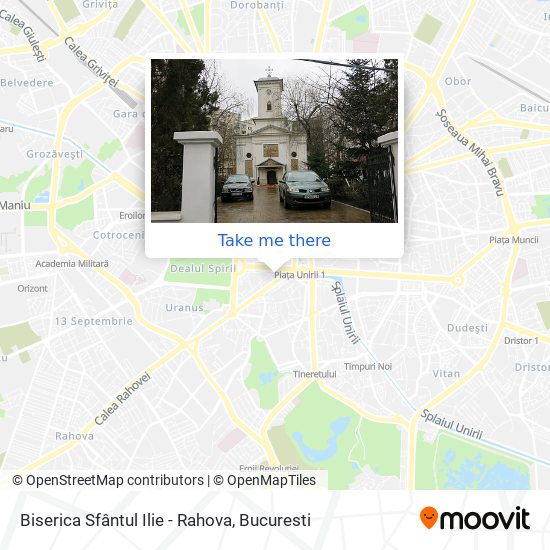 Biserica Sfântul Ilie - Rahova map