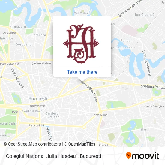 Colegiul Național „Iulia Hasdeu“ map