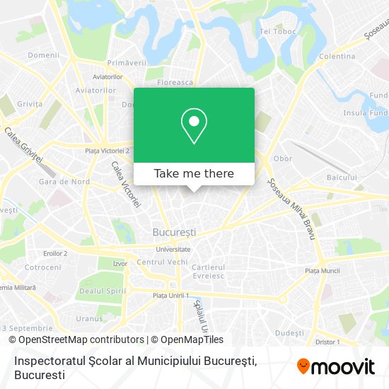 Inspectoratul Şcolar al Municipiului Bucureşti map