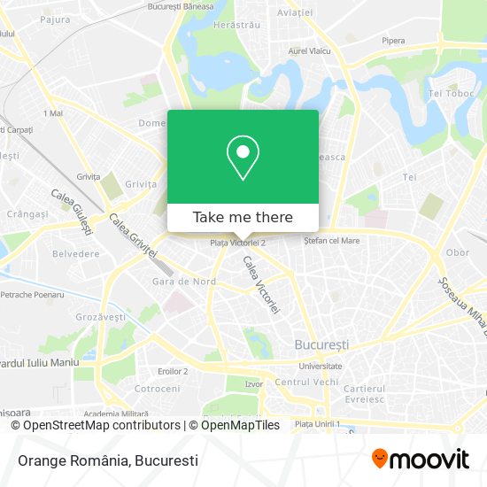 Orange România map