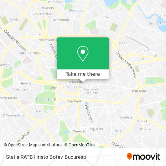 Statia RATB Hristo Botev map