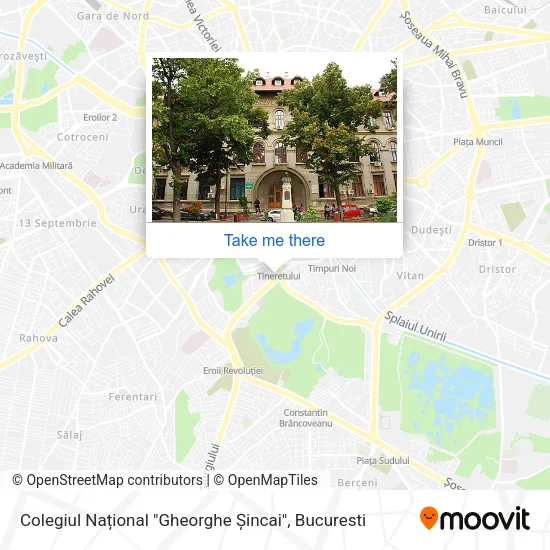 Colegiul Național "Gheorghe Șincai" map