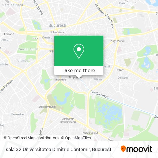 sala 32 Universitatea Dimitrie Cantemir map