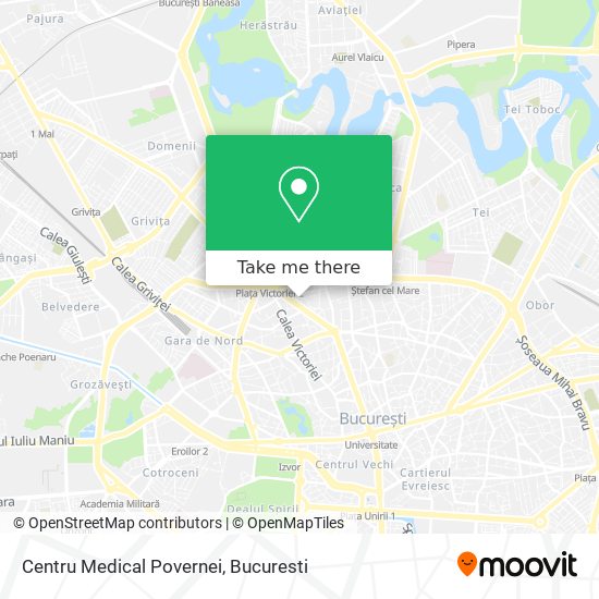 Centru Medical Povernei map