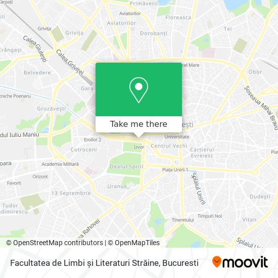 Facultatea de Limbi și Literaturi Străine map