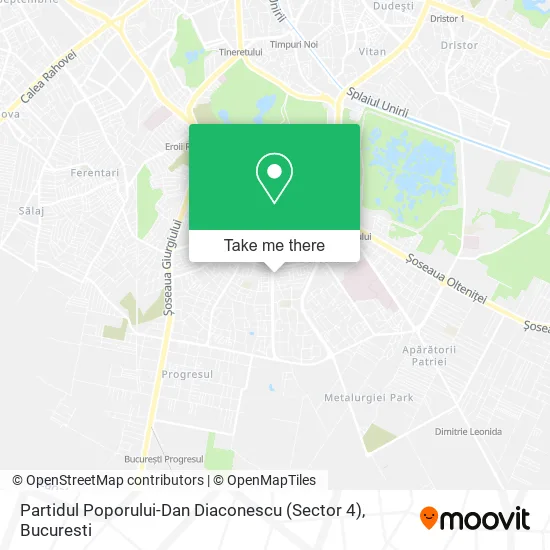 Partidul Poporului-Dan Diaconescu (Sector 4) map