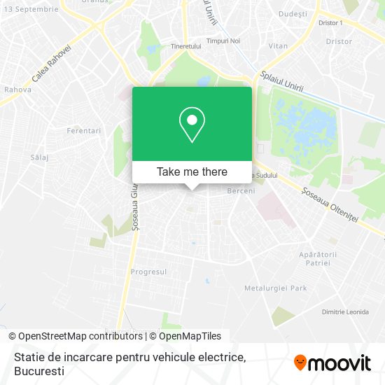 Statie de incarcare pentru vehicule electrice map